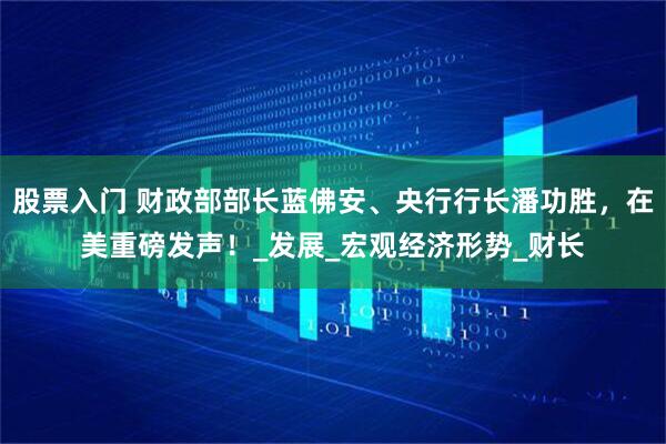 股票入门 财政部部长蓝佛安、央行行长潘功胜，在美重磅发声！_发展_宏观经济形势_财长