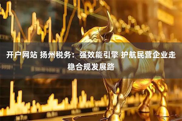 开户网站 扬州税务：强效能引擎 护航民营企业走稳合规发展路